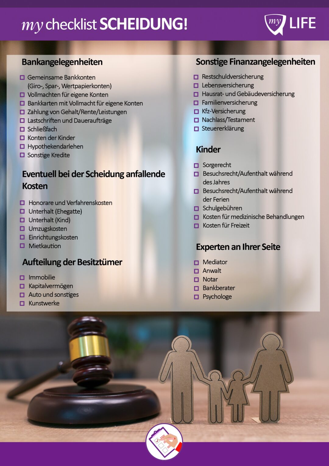 Scheidung: Mit dieser Checklistevergessen Sie nichts - myLIFE